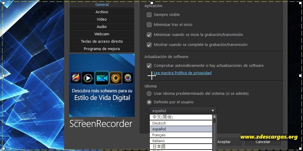 CyberLink Screen Recorder Deluxe 2022 Full Español CyberLink Screen Recorder Deluxe 2022 Full Español