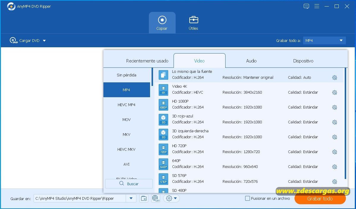 AnyMP4 DVD Ripper Full Español AnyMP4 DVD Ripper Full Español
