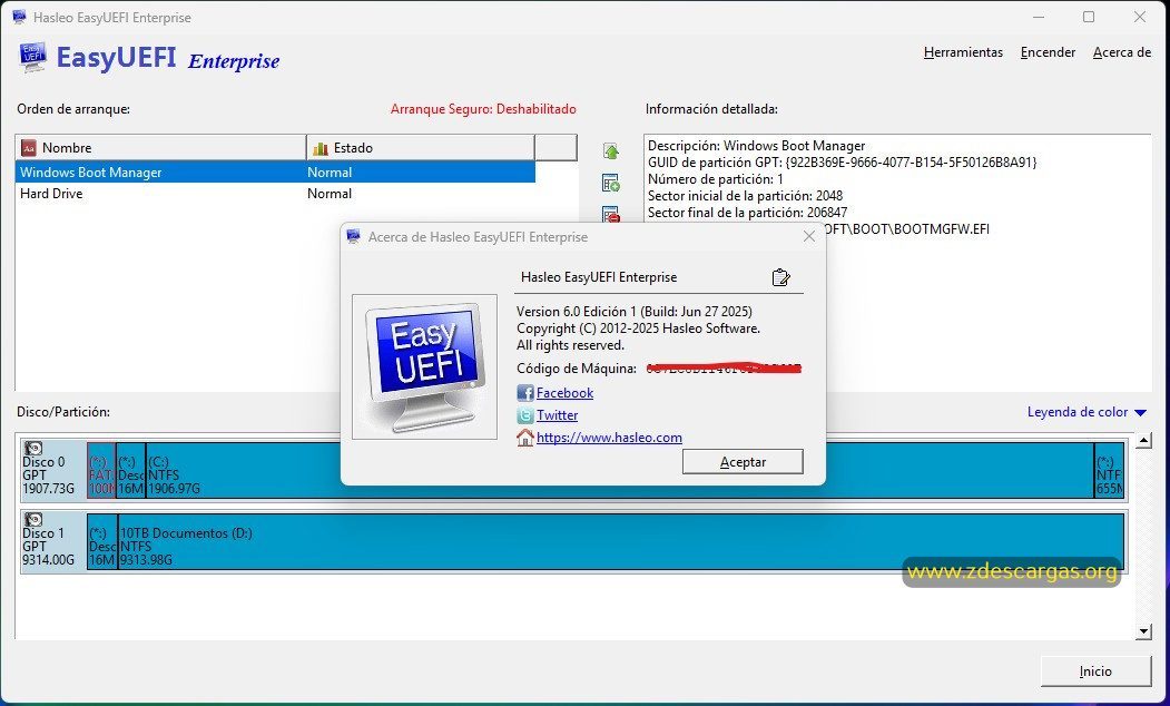 EasyUEFI Enterprise Full Español EasyUEFI Enterprise Full Español