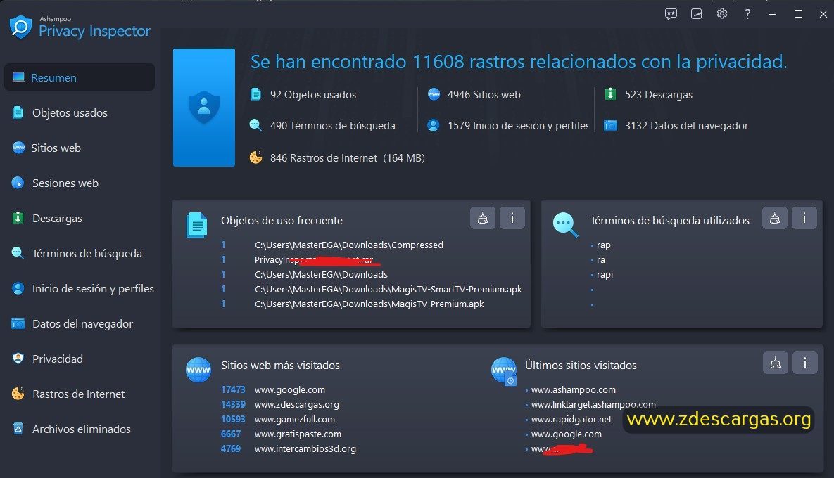 Ashampoo Privacy Inspector Full Español Ashampoo Privacy Inspector Full Español