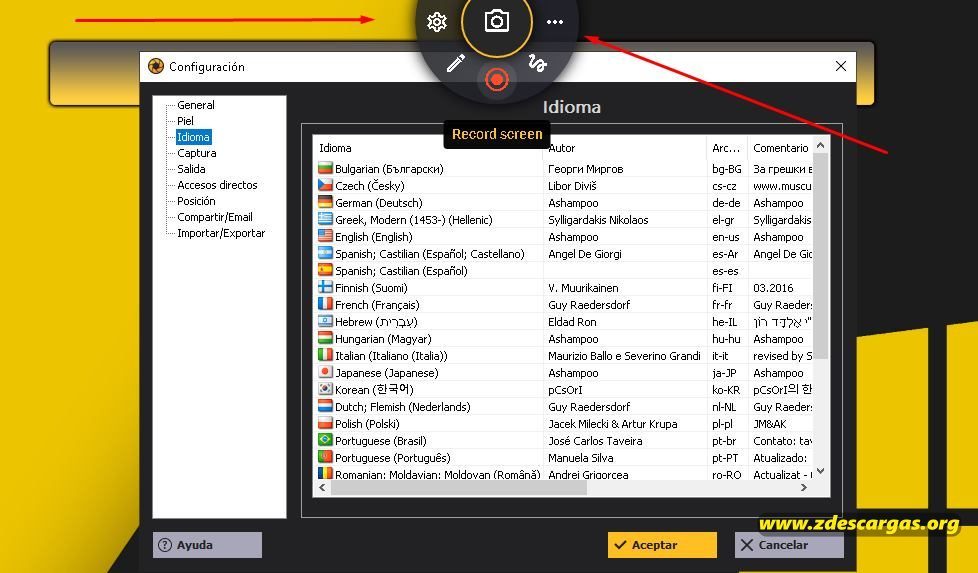 Ashampoo Snap 2024 Full Español programa para hacer capturas de pantalla