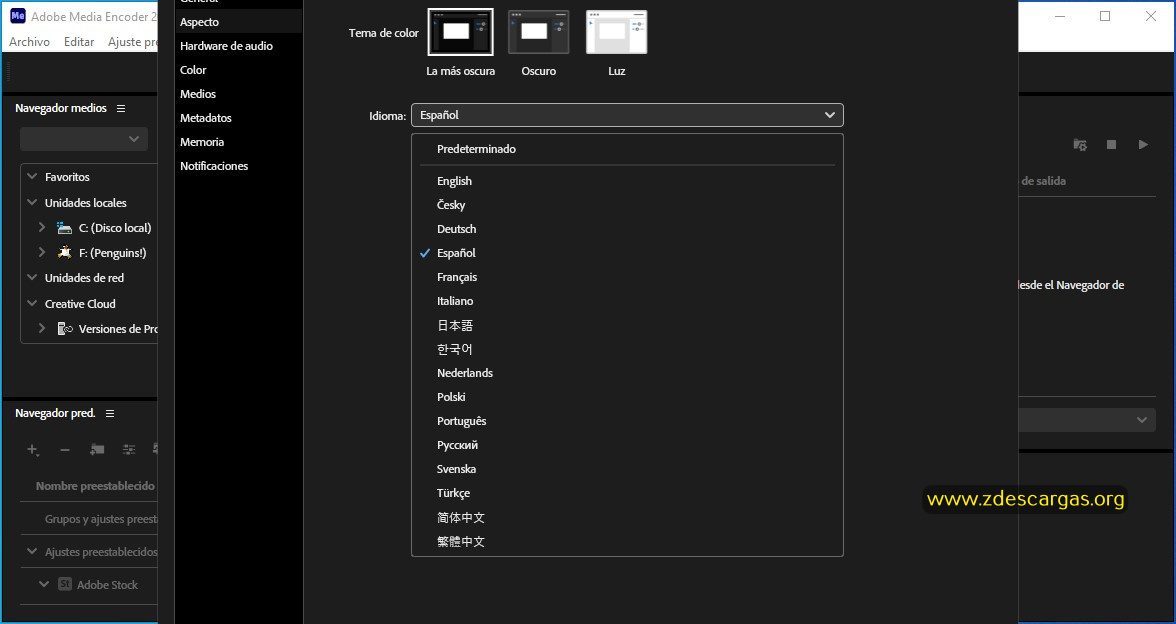 Adobe Media Encoder 2025 Full Español
