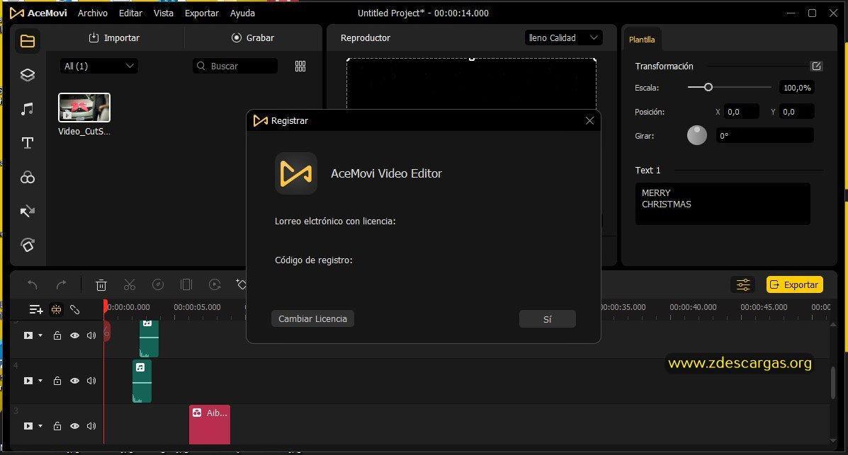 AceMovi Video Editor Full Español