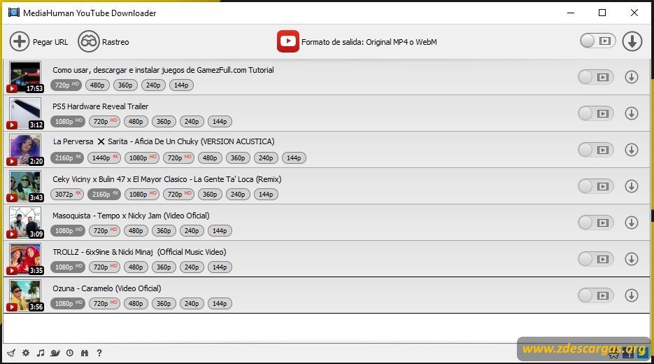 YouTube Downloader Full Español