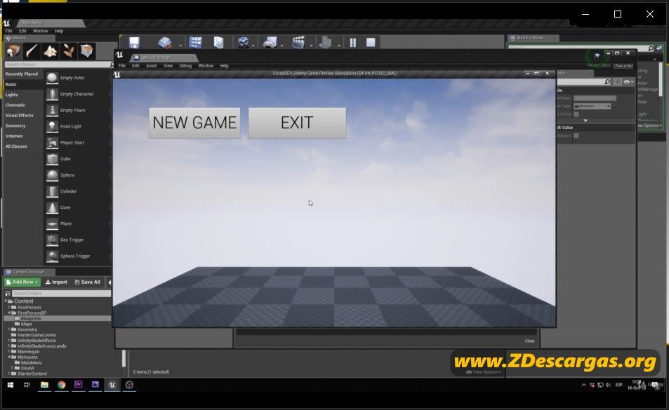 Curso Desarrollo de juegos con Unreal Engine 4 gratis