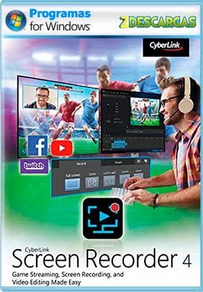 CyberLink Screen Recorder Deluxe 4 (2022) Full Español [Mega]