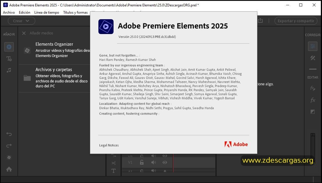 Adobe Premiere Elements 2026 Full Español Adobe Premiere Elements 2026 Full Español