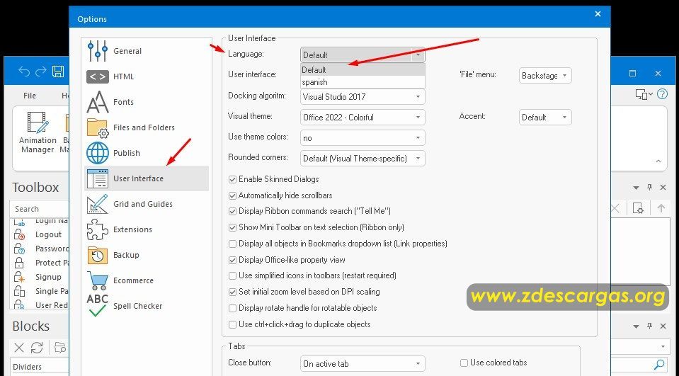 programa para crear sitio web