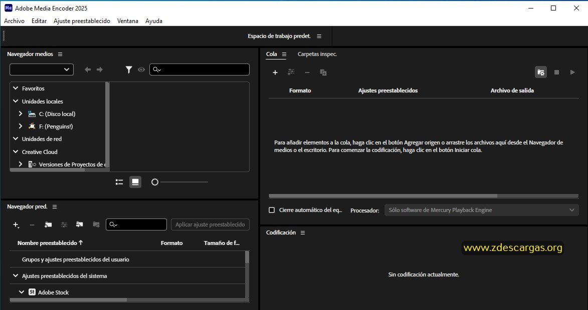 Adobe Media Encoder 2025 Full Español