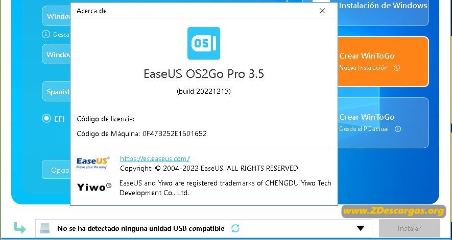 EaseUS OS2Go full 2022
