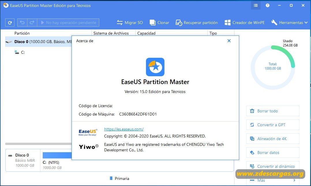 EaseUS Partition Master Español EaseUS Partition Master Español