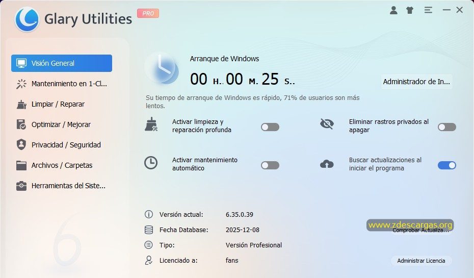 Glary Utilities Pro Full Español