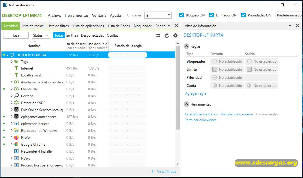 NetLimiter Pro Full Español NetLimiter Pro Full Español
