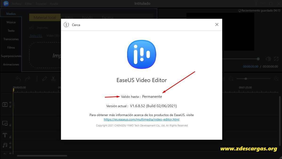 EaseUS Video Editor Full Español