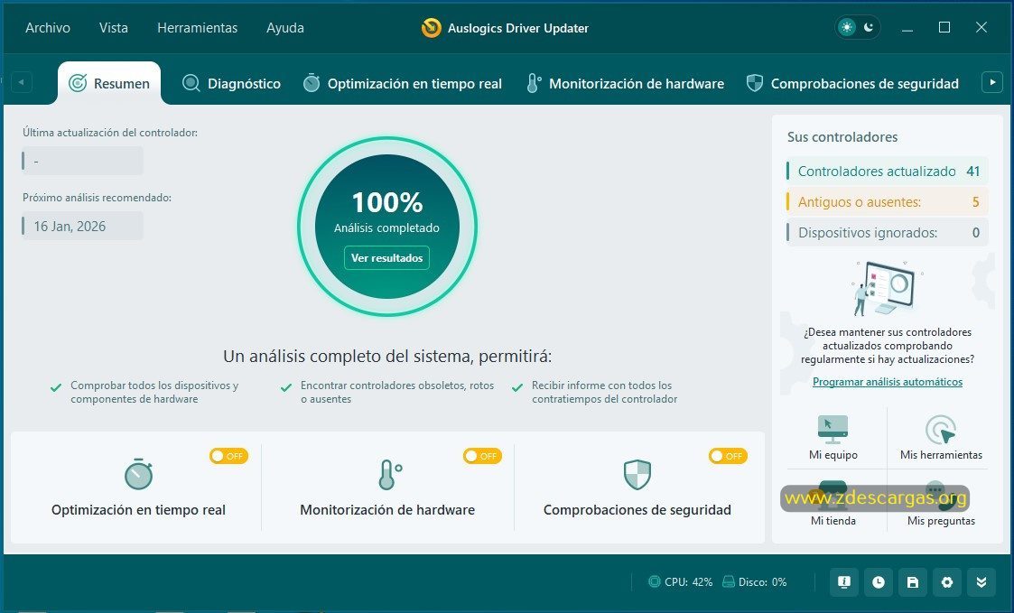 Auslogics Driver Updater Full Español