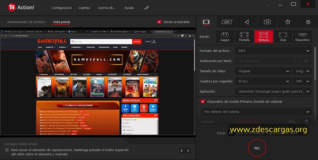 mirillis action descargar